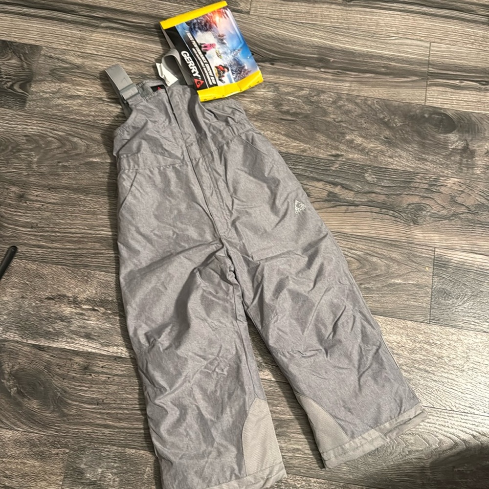 Gerry size 5 snow bib snow suit boy girl grey overalls new